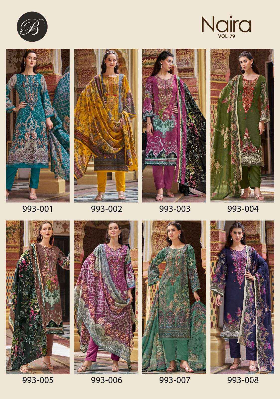 Belliza Naira Vol-79 Cotton Dress Material (8 pcs Cataloge)