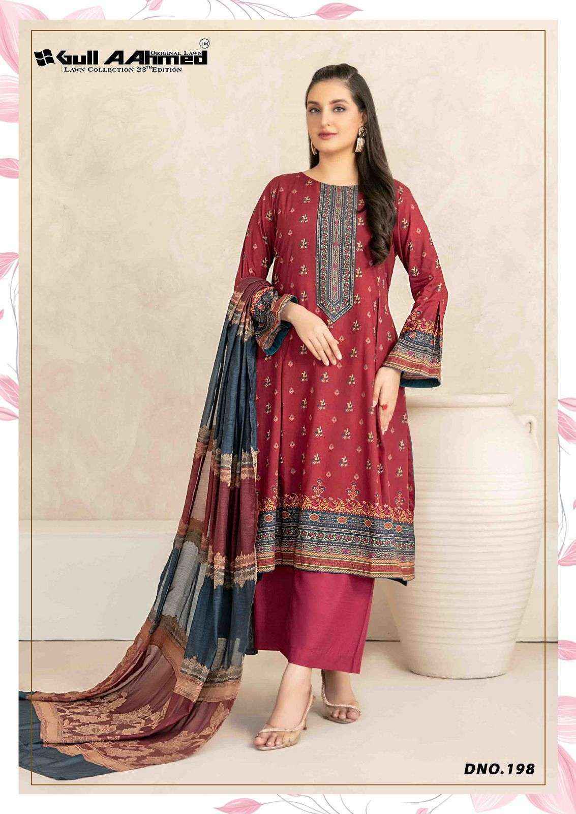 Gull Ahmed Lawn Collection Vol-23 Lawn Cotton Dress Material (6 Pc Catalouge)