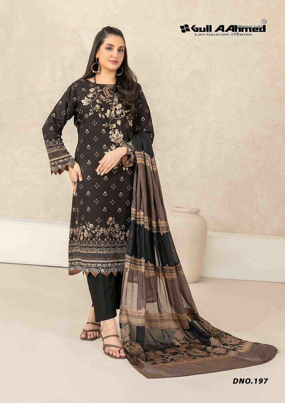 Gull Ahmed Lawn Collection Vol-23 Lawn Cotton Dress Material (6 Pc Catalouge)