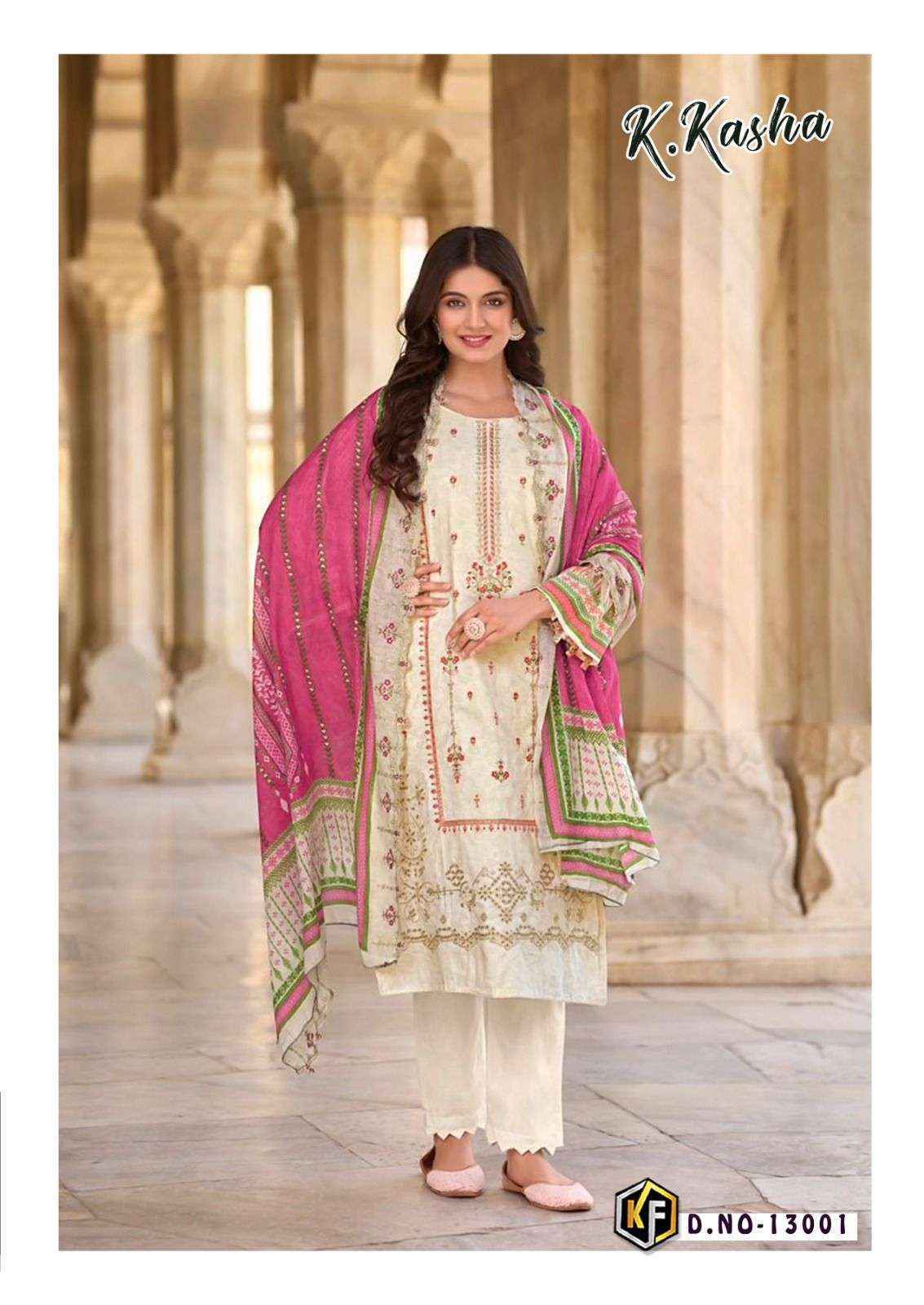 Keval Fab K Kasha Vol 13 Cotton Dress Material 6 pc Cataloge