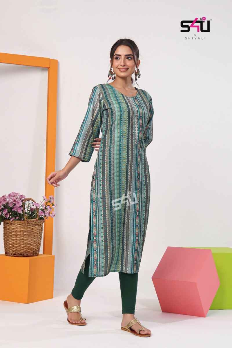 S4U Gold Vol 5 Muslin Kurti 6 pc Cataloge