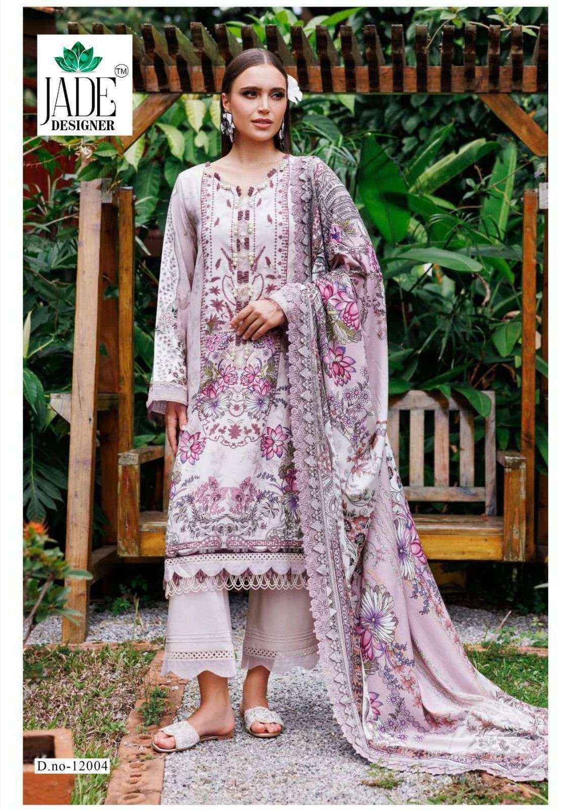 Jade Crimson Exclusive Heavy Lawn Collection Vol-12 Cotton Dress Material (6 pc Cataloge)