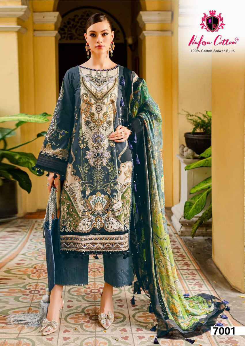 Nafisa Cotton Esra Karachi Vol-7 Cotton Dress Material (6 Pc Catalog)