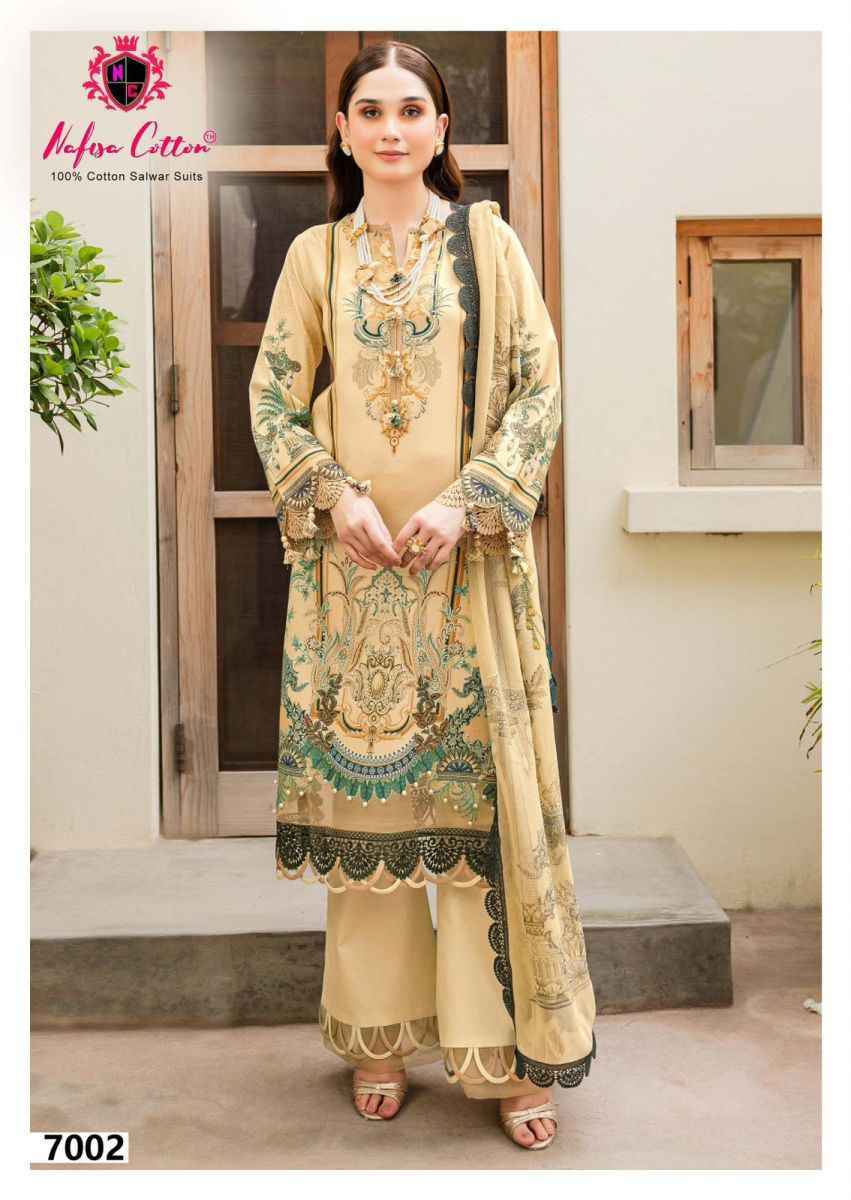 Nafisa Cotton Esra Karachi Vol-7 Cotton Dress Material (6 Pc Catalog)