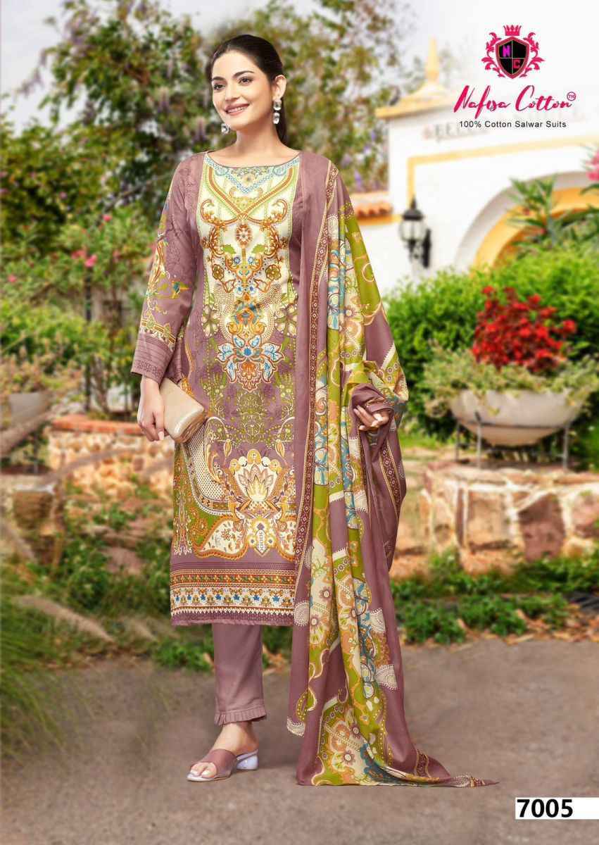 Nafisa Cotton Esra Karachi Vol-7 Cotton Dress Material (6 Pc Catalog)