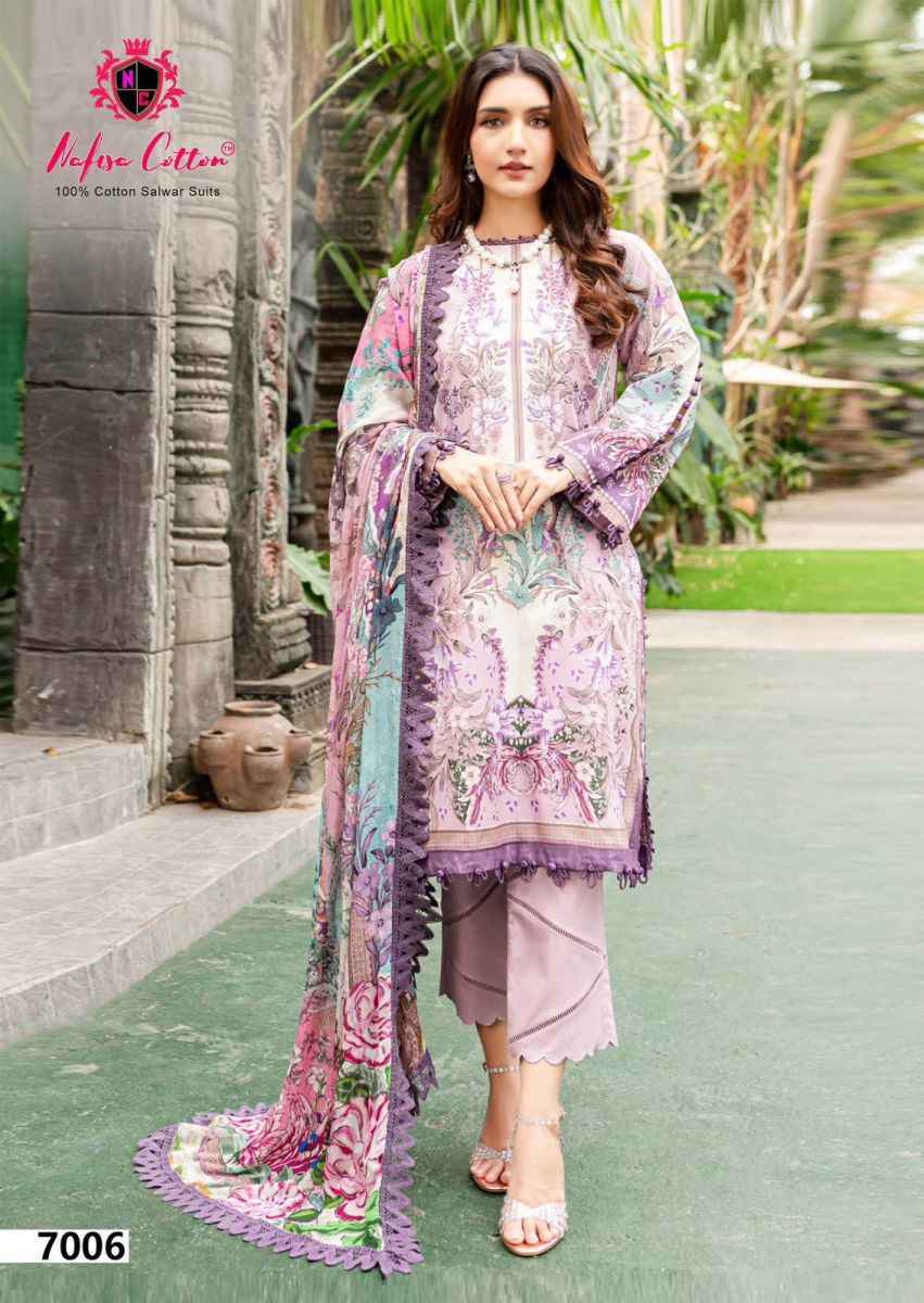 Nafisa Cotton Esra Karachi Vol-7 Cotton Dress Material (6 Pc Catalog)