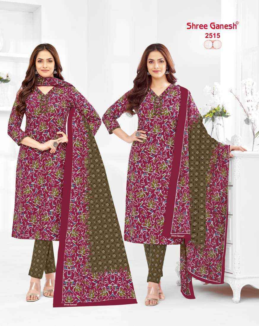 Shree Ganesh Samaiyra Vol-15 Cotton Dress Material ( 20 pcs catalog )