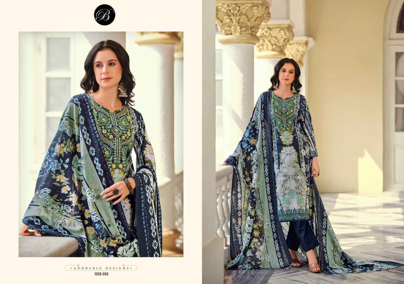 Belliza Naira Vol-84 Cotton Dress Material (8 pcs Cataloge)