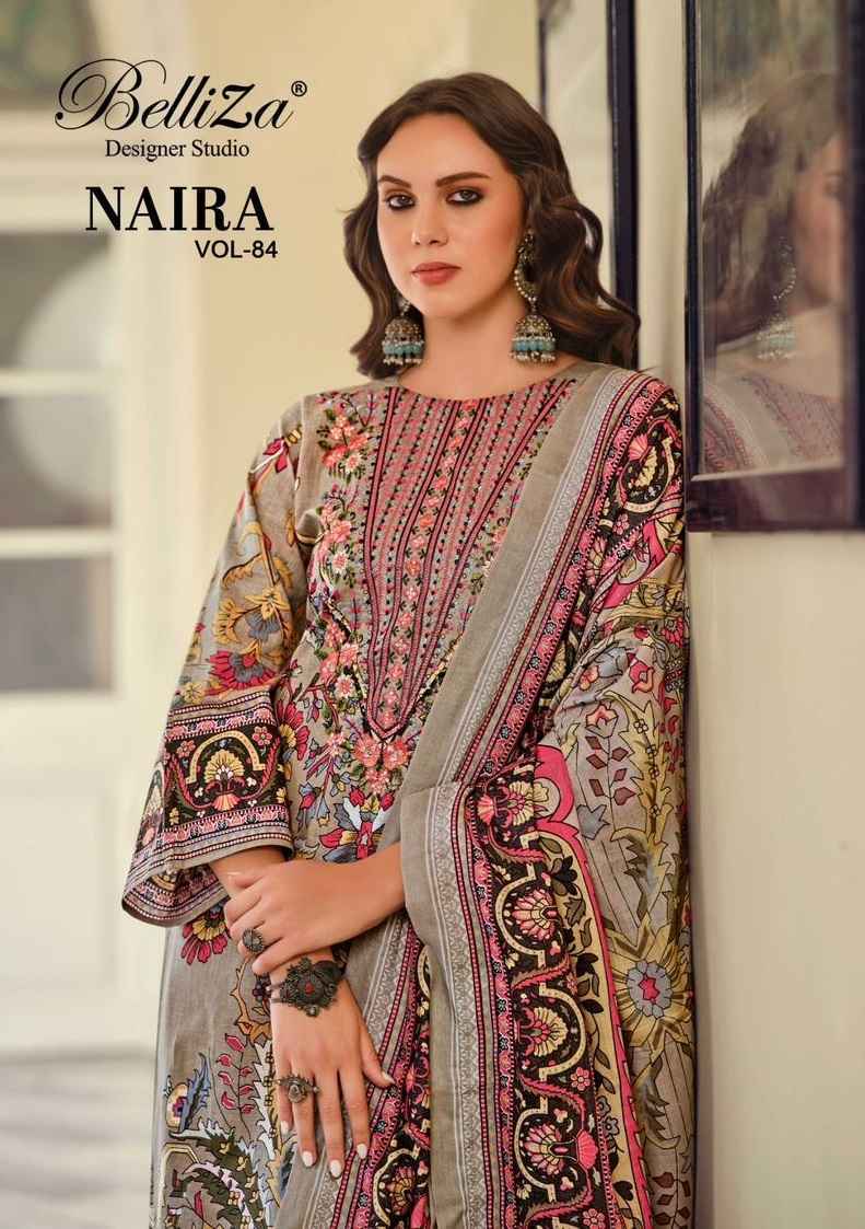 Belliza Naira Vol-84 Cotton Dress Material (8 pcs Cataloge)