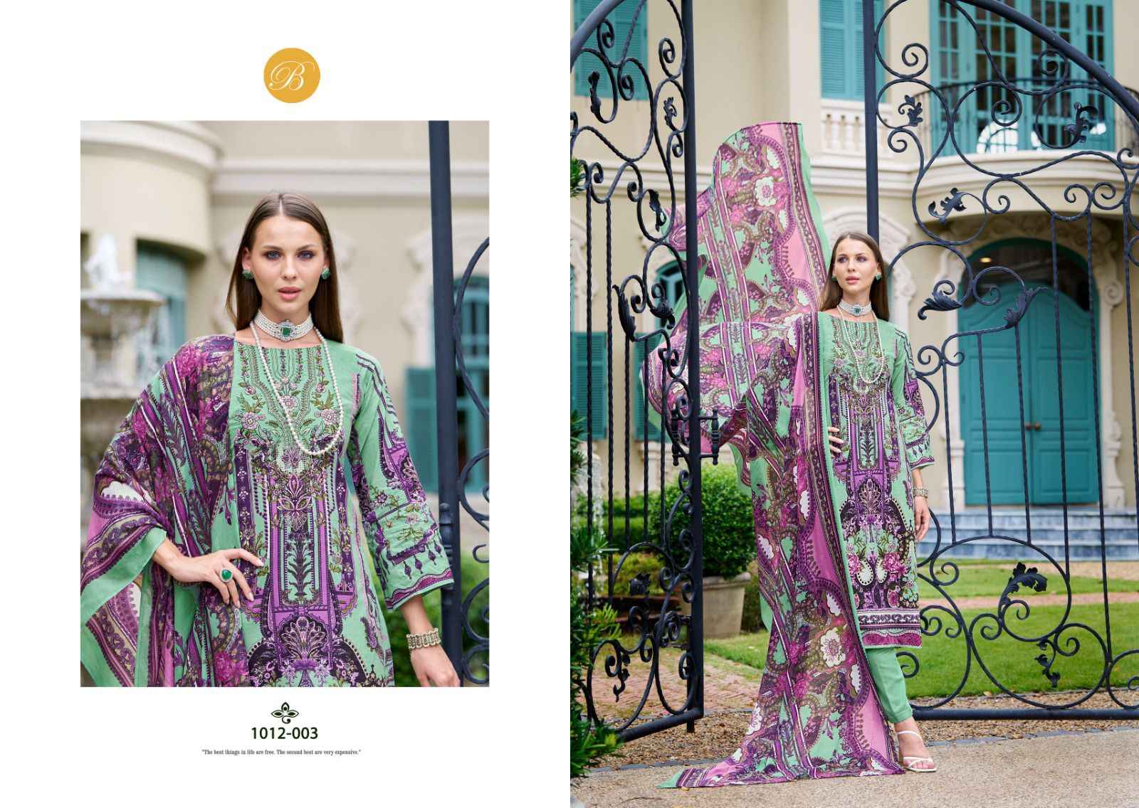 Belliza Naira Vol-86 Cotton Dress Material (8 pcs Cataloge)