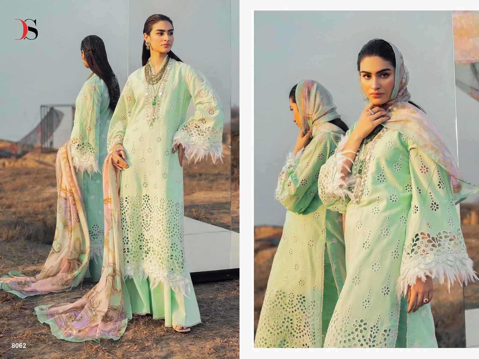 Deepsy Adan Libas Lawn Vol-25 Pure Cotton Dress Material (6 Pc Catalog)