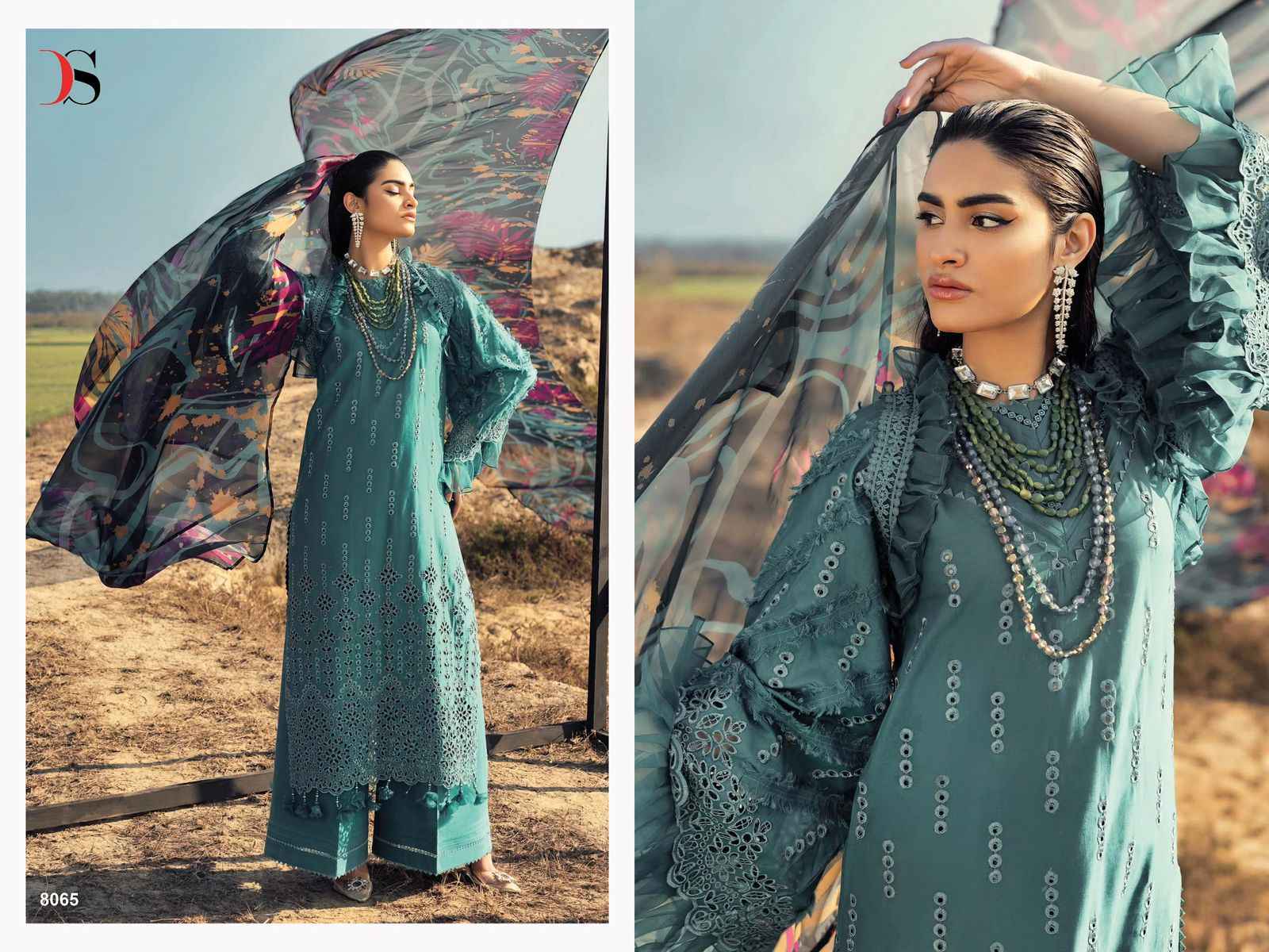 Deepsy Adan Libas Lawn Vol-25 Pure Cotton Dress Material (6 Pc Catalog)