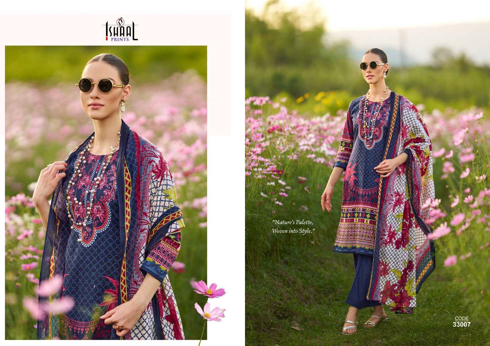 Ishaal Prints Gulmohar Vol-33 Lawn Dress Material (10 Pc Catalouge)