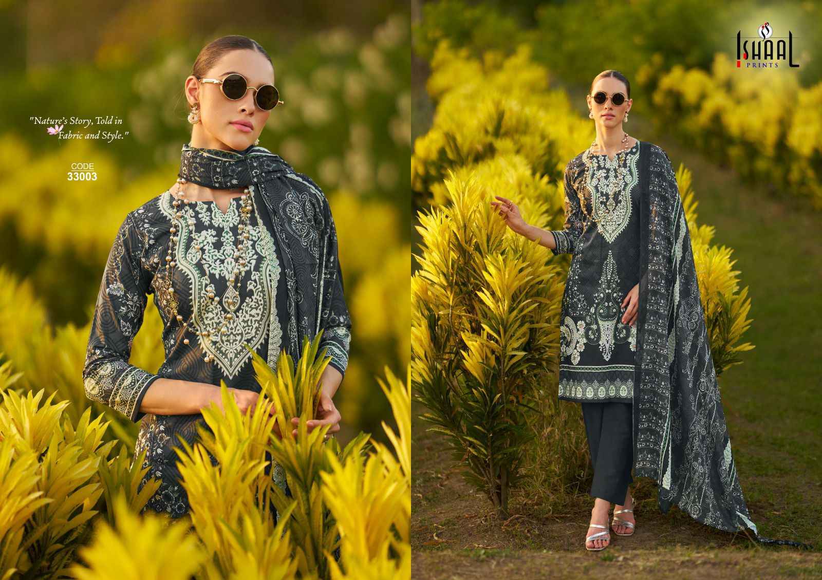 Ishaal Prints Gulmohar Vol-33 Lawn Dress Material (10 Pc Catalouge)