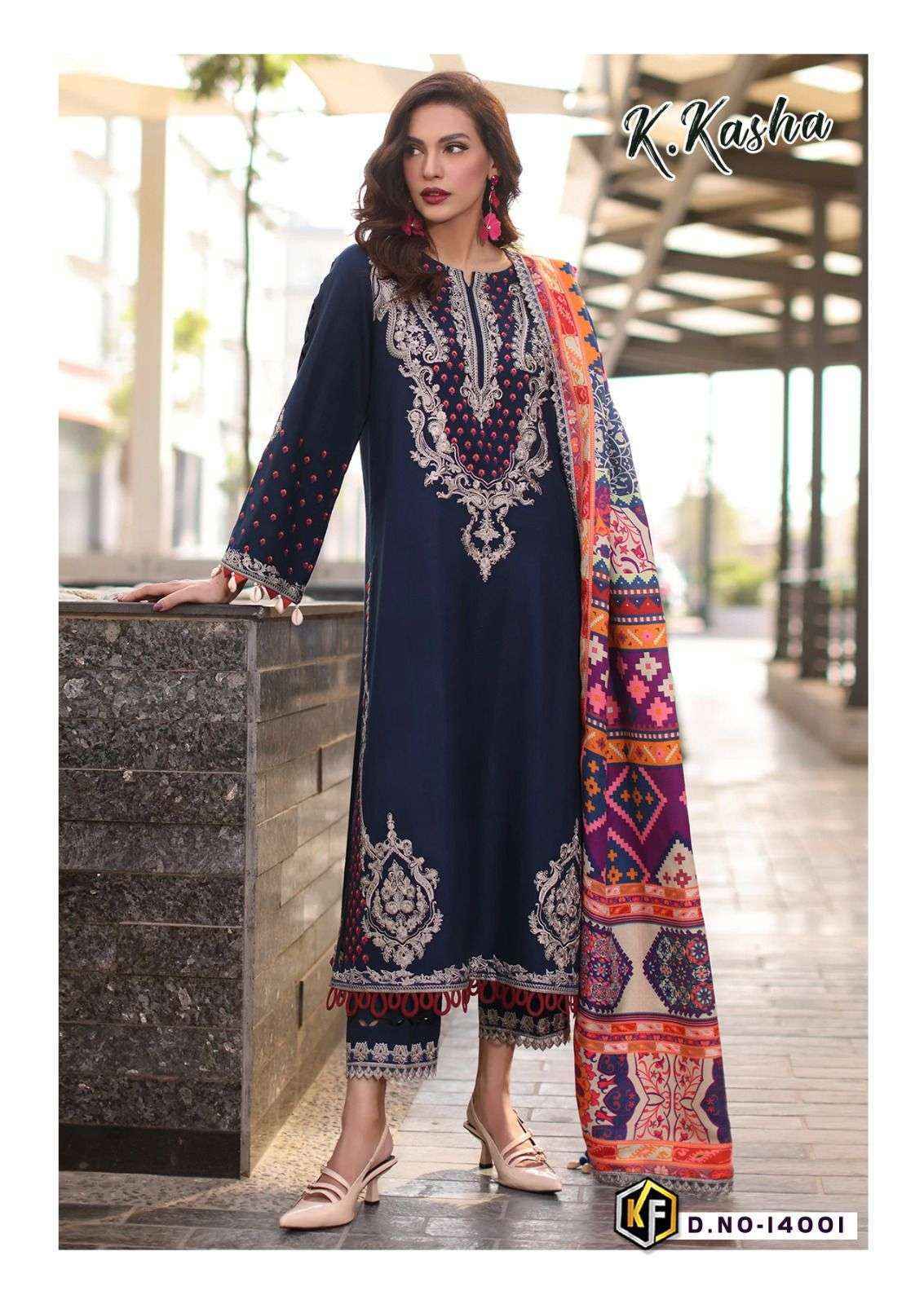 Keval Fab K Kasha Vol-14 Cotton Dress Material (6 pc Cataloge)