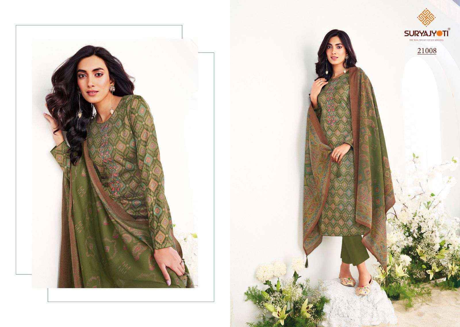 Suryajyoti Kalki Vol-21 Jam Satin Dress Material (8 Pc Catalouge)