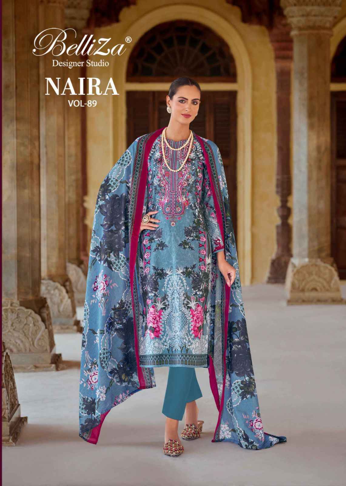 Belliza Naira Vol-89 Cotton Dress Material (8 pcs Cataloge)