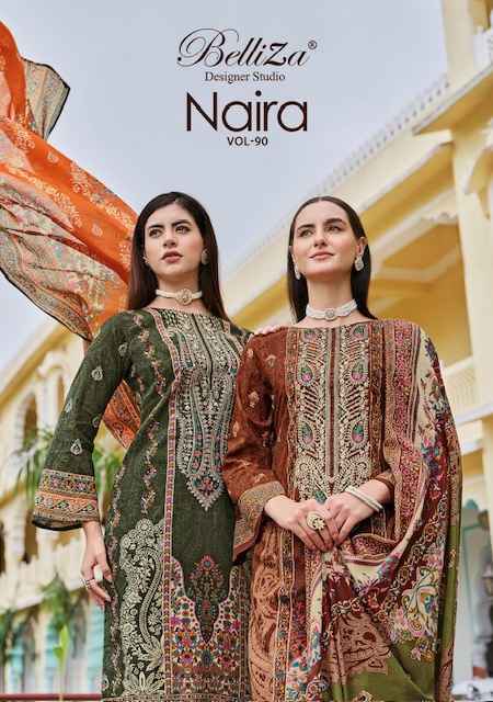 Belliza Naira Vol-90 Cotton Dress Material (8 pcs Cataloge)