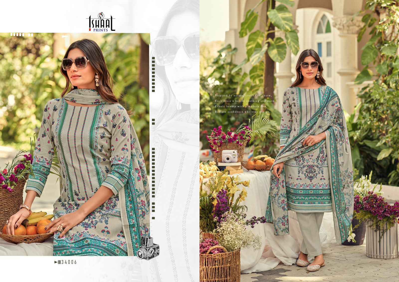 Ishaal Prints Gulmohar Vol-34 Lawn Dress Material (10 Pc Catalouge)