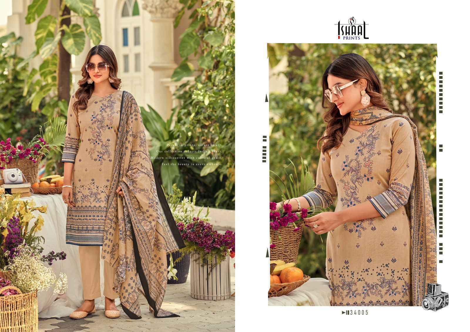 Ishaal Prints Gulmohar Vol-34 Lawn Dress Material (10 Pc Catalouge)