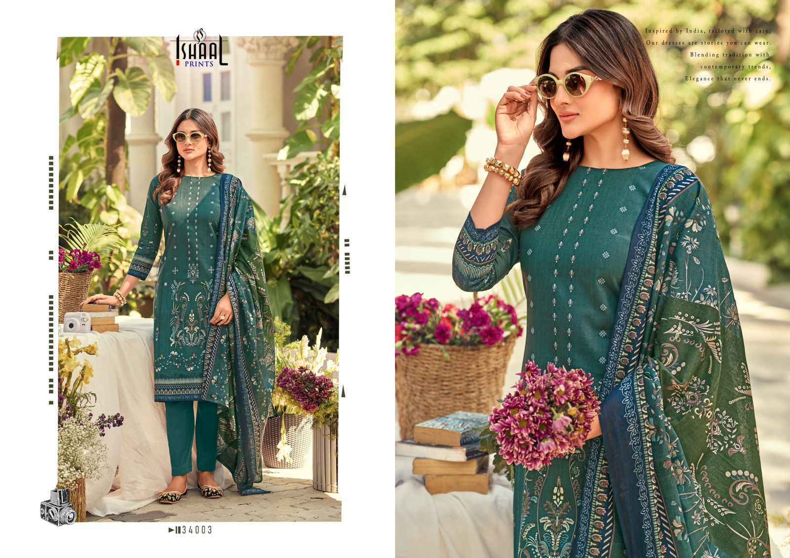 Ishaal Prints Gulmohar Vol-34 Lawn Dress Material (10 Pc Catalouge)