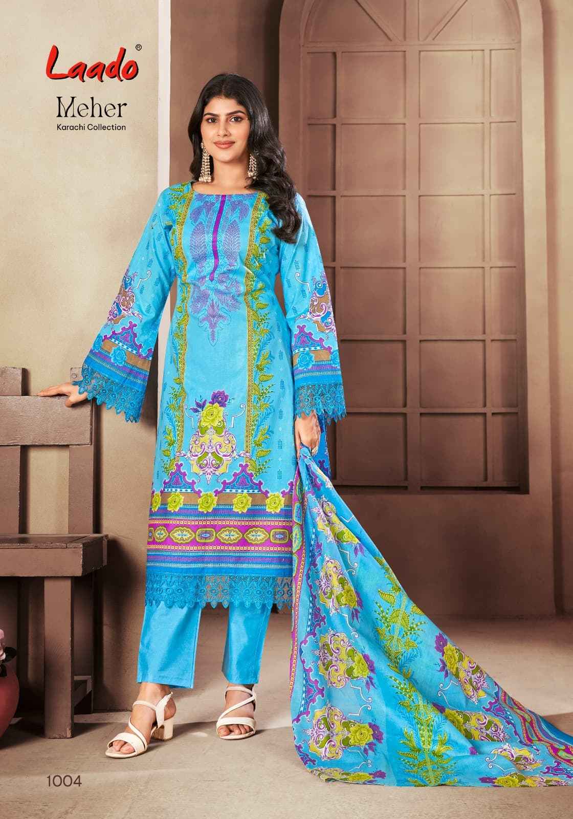 Laado Meher Vol-1 Pure Cotton Dress Material (06 Pc Catalog)