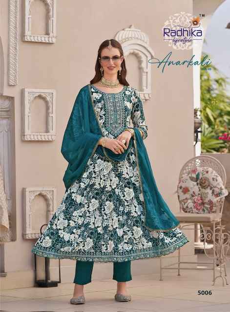 Radhika Lifestyle Anarkali Vol-5 Readymade Rayon Dress (6 Pc Catalog)