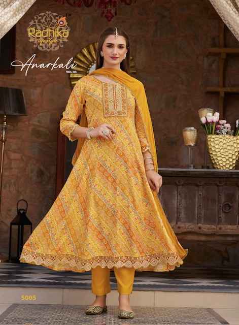 Radhika Lifestyle Anarkali Vol-5 Readymade Rayon Dress (6 Pc Catalog)