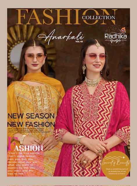 Radhika Lifestyle Anarkali Vol-5 Readymade Rayon Dress (6 Pc Catalog)