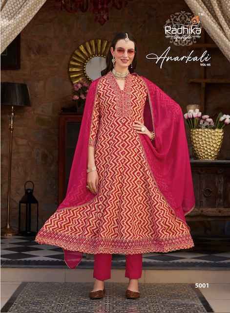 Radhika Lifestyle Anarkali Vol-5 Readymade Rayon Dress (6 Pc Catalog)