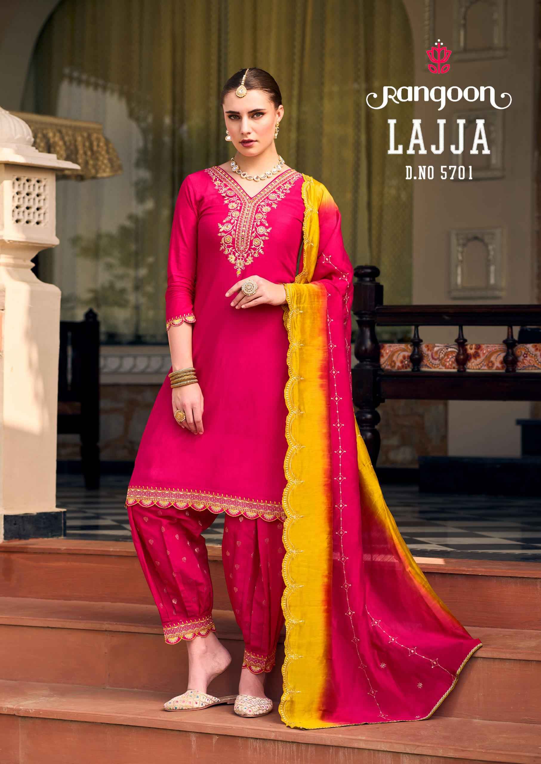 Rangoon Lajja Musline Readymade Dress (6 pcs Cataloge)