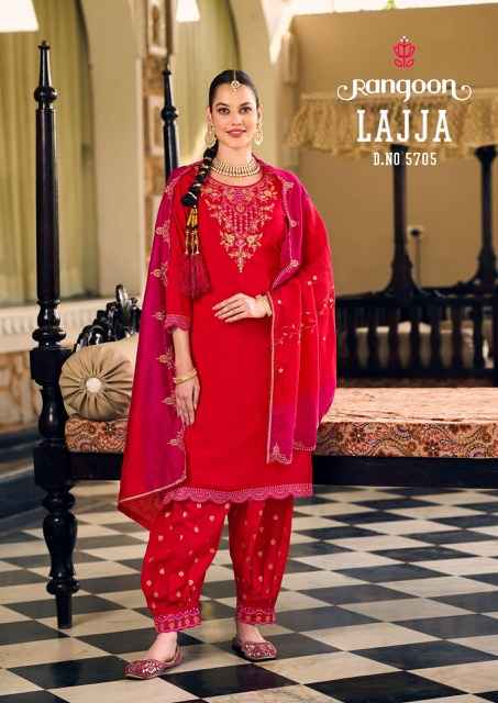 Rangoon Lajja Musline Readymade Dress (6 pcs Cataloge)