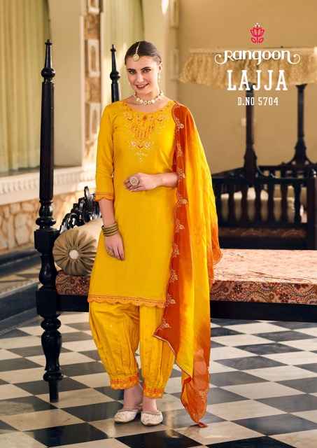 Rangoon Lajja Musline Readymade Dress (6 pcs Cataloge)