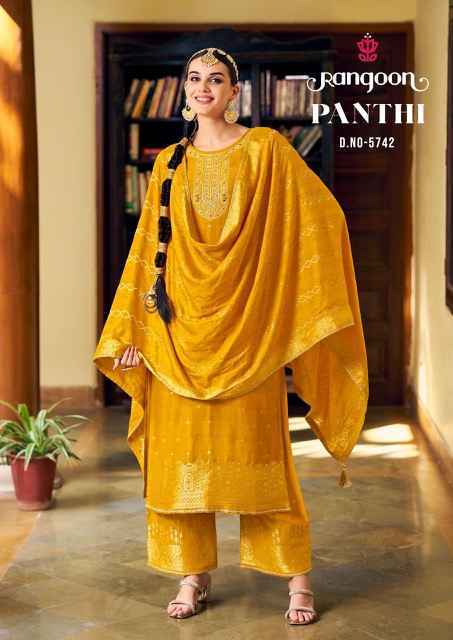 Rangoon Panthi Readymade Musline Dress (4 pcs Cataloge)