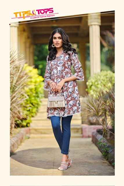 Tips & Tops Looks Vol-7 Rayon Kurti (6 Pc Catalog)