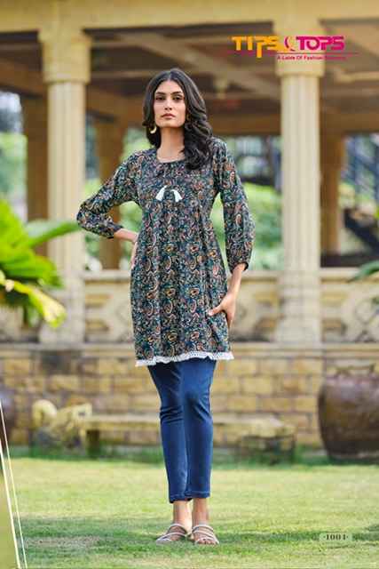 Tips & Tops Looks Vol-7 Rayon Kurti (6 Pc Catalog)