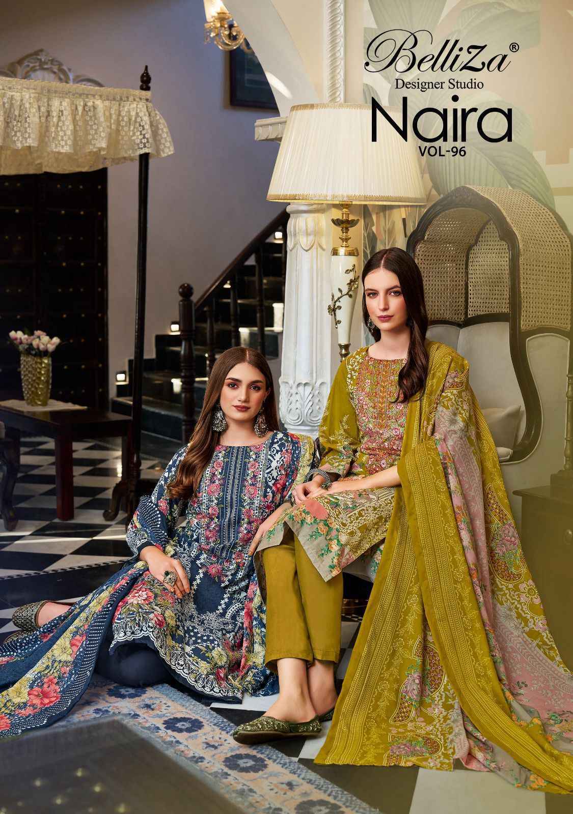 Belliza Naira Vol-96 Cotton Dress Material (8 pcs Cataloge)