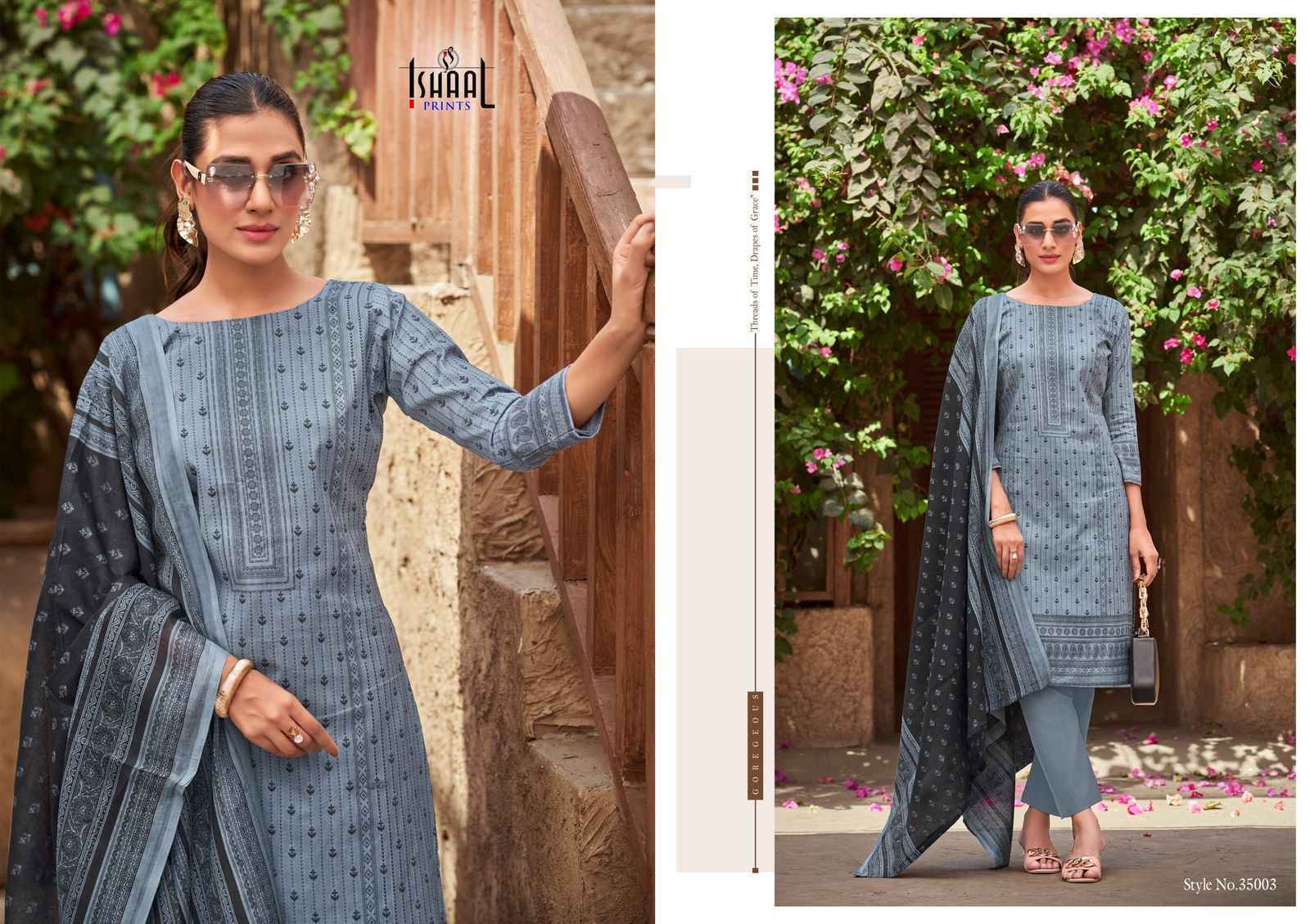 Ishaal Prints Gulmohar Vol-35 Lawn Dress Material (10 Pc Catalouge)