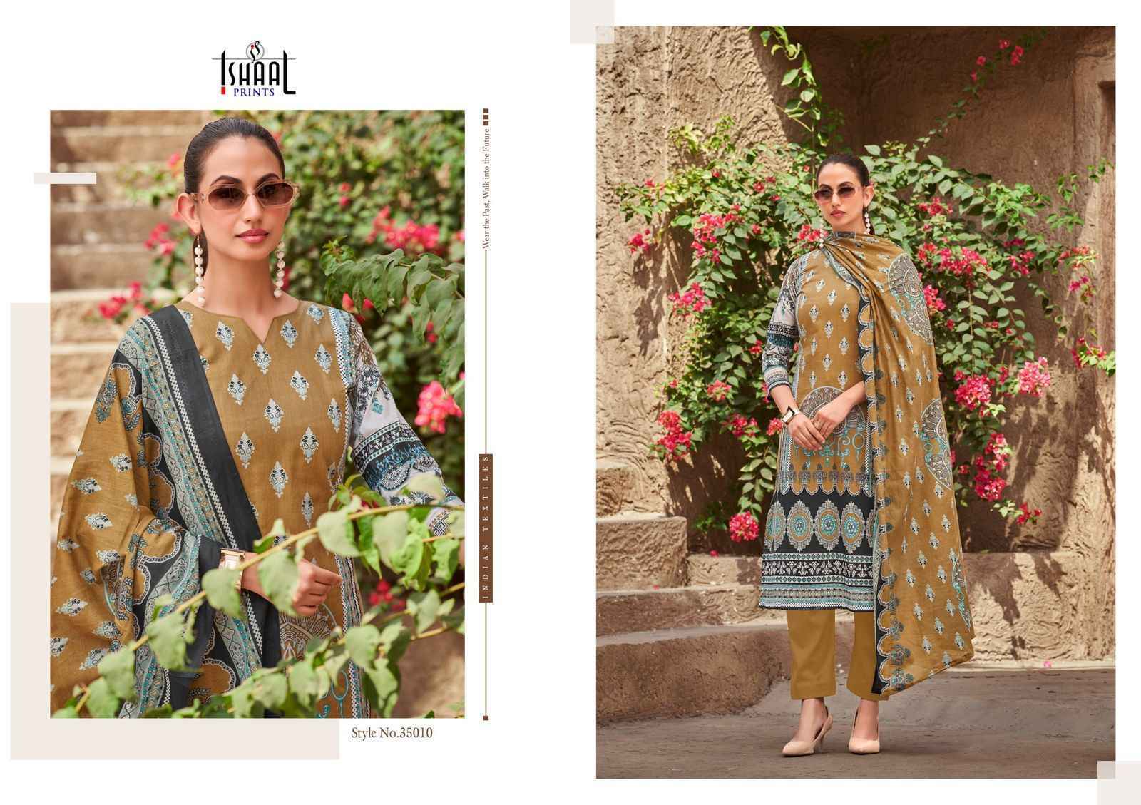 Ishaal Prints Gulmohar Vol-35 Lawn Dress Material (10 Pc Catalouge)