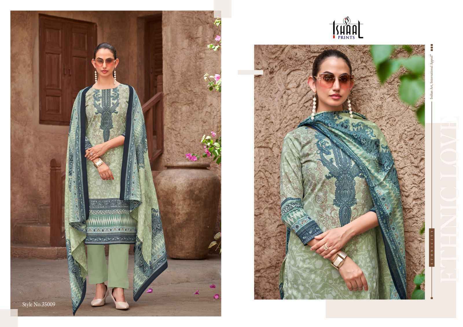 Ishaal Prints Gulmohar Vol-35 Lawn Dress Material (10 Pc Catalouge)