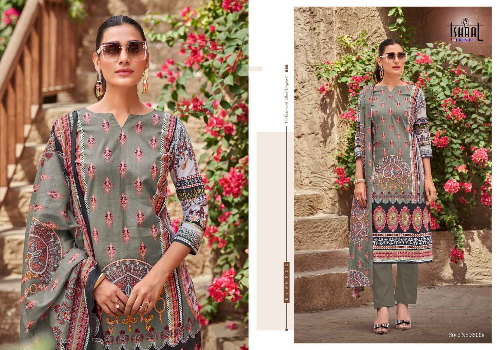 Ishaal Prints Gulmohar Vol-35 Lawn Dress Material (10 Pc Catalouge)