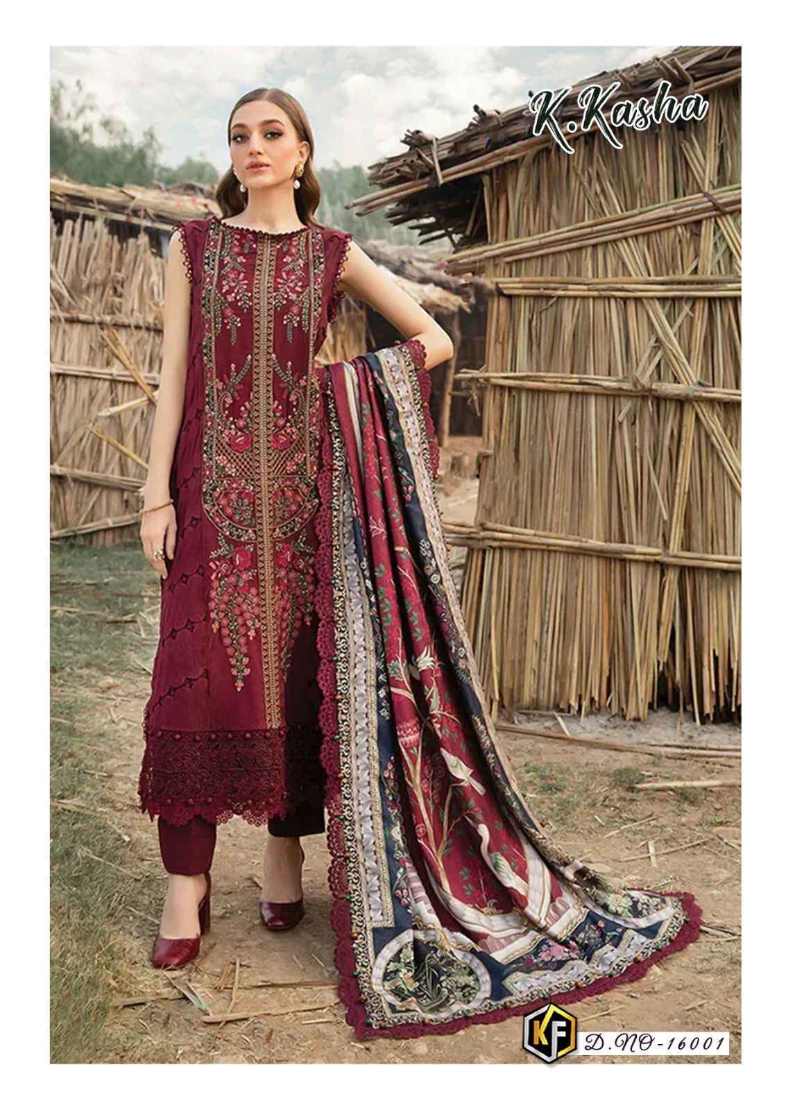 Keval Fab K Kasha Vol-16 Cotton Dress Material (6 pc Cataloge)