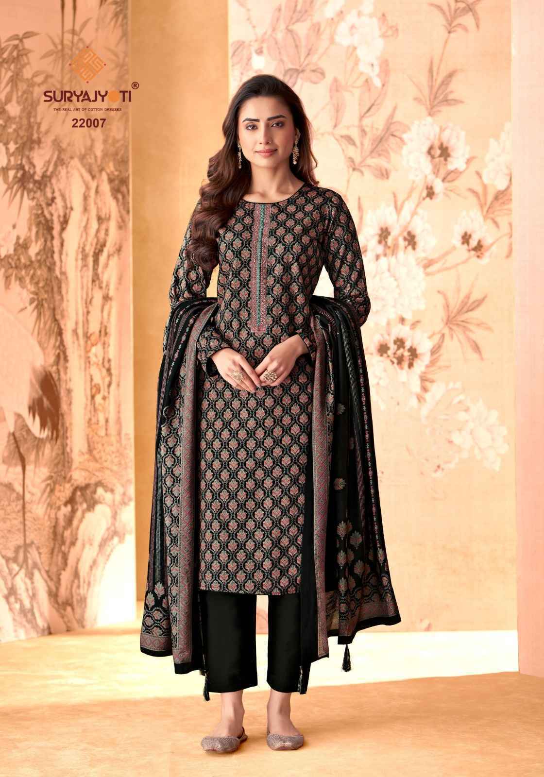 Suryajyoti Kalki Vol 22 Jam Satin Dress Material 8 Pc Catalouge