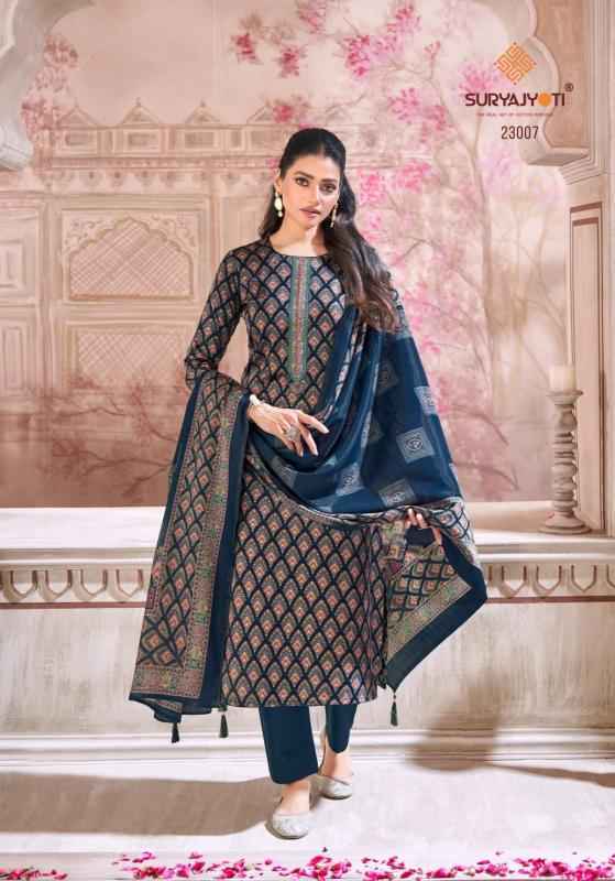 Suryajyoti Kalki Vol 23 Jam Satin Dress Material 8 Pc Catalouge